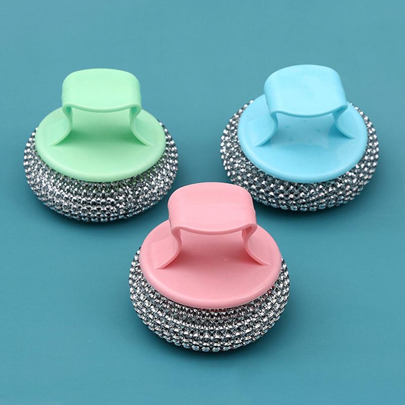 Kitchen Cleaning Ball  Not  Disassembled And  Pot Brush