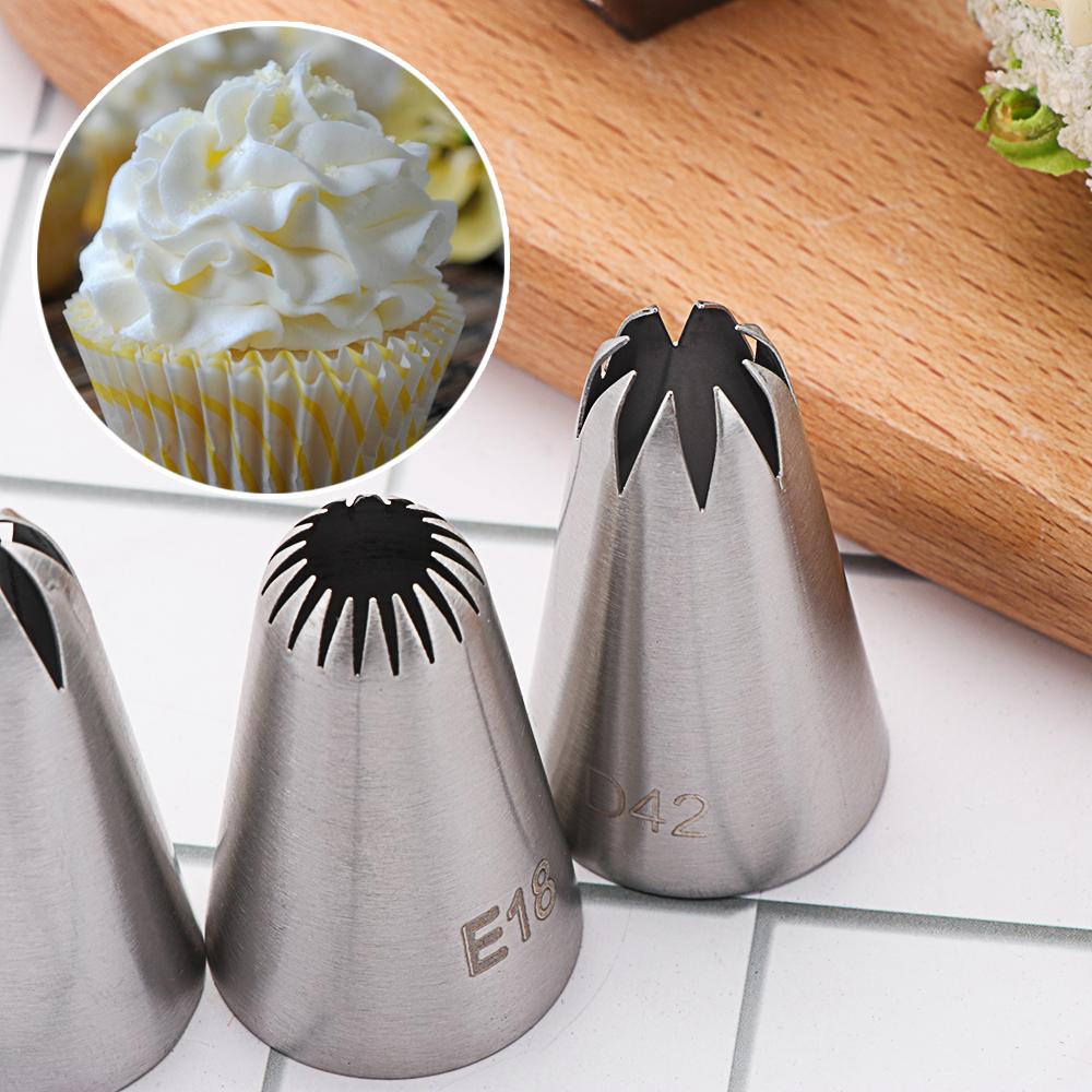 Steel Cupcake Pastry Tips Cream Nozzle Baking Mold Cake Decorating Tool Icing Piping Nozzles