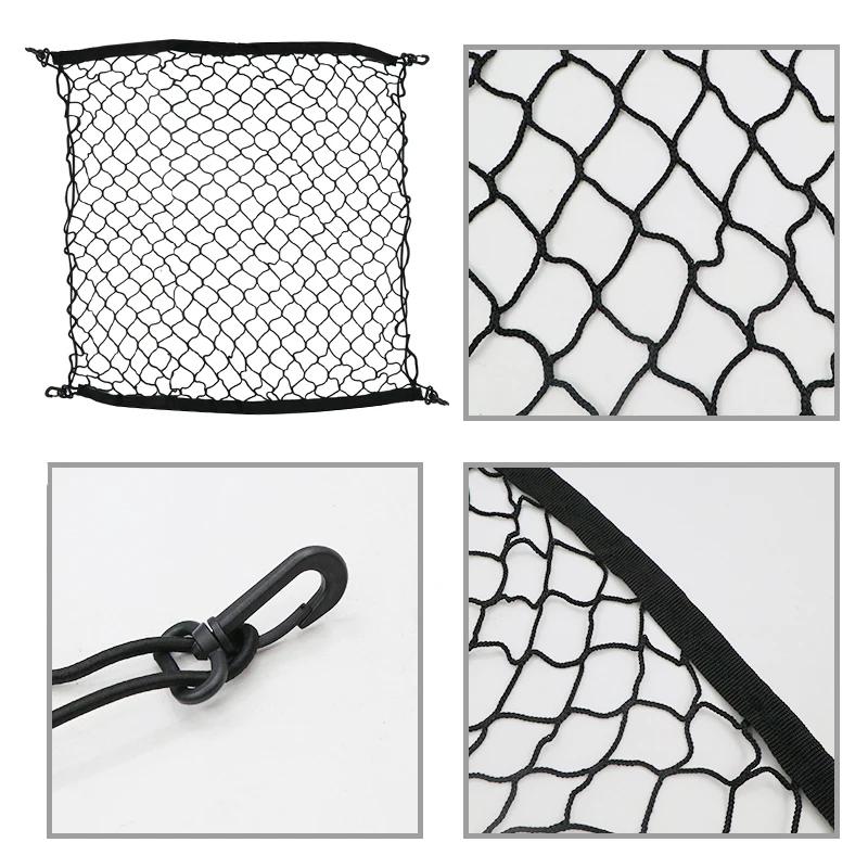6 Size Car Boot Trunk Net Mesh Elastic Nylon Rear Back Cargo Trunk Storage Organizer Luggage Net Holder Car Accessories