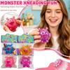 Squishy Monster Toy Soft Stress Relief Squeeze Toy with Multiple Small Balls Sensory Fidget Toy for Kids and Adults Novelty Desk Toy