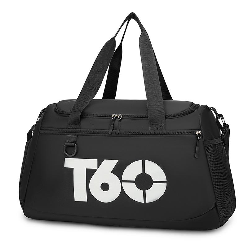 

Multifunctional gym bag with separate compartments for wet and dry items, independent shoe compartment, multi-purpose travel bag, sports training 51*24*30 чорний