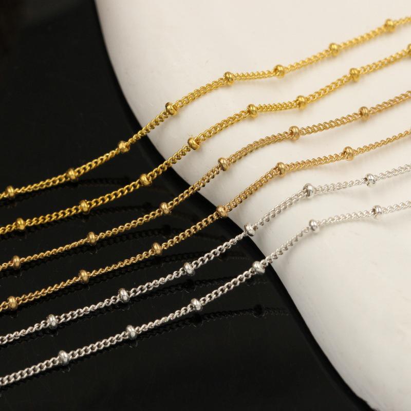 14K Gold Filled Bean, Spacer, Cross, Bead, and Firefly Chain for DIY Jewelry.
