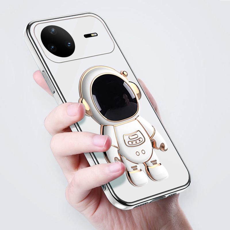 For Huawei Nova 15 Pro Case Shining Astronaut Spaceman Bracket Holder Design Soft Plating For Huawei Nova 15 Back Cover