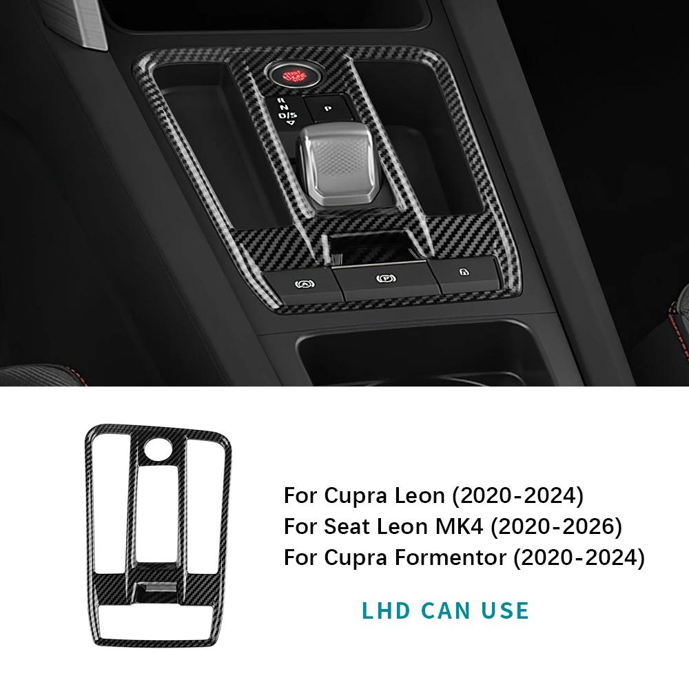 ABS Carbon Fiber Style LHD RHD For Seat Leon MK4 Cupra Leon Cupra Formentor 2024 Automatic Car Gear Trim
