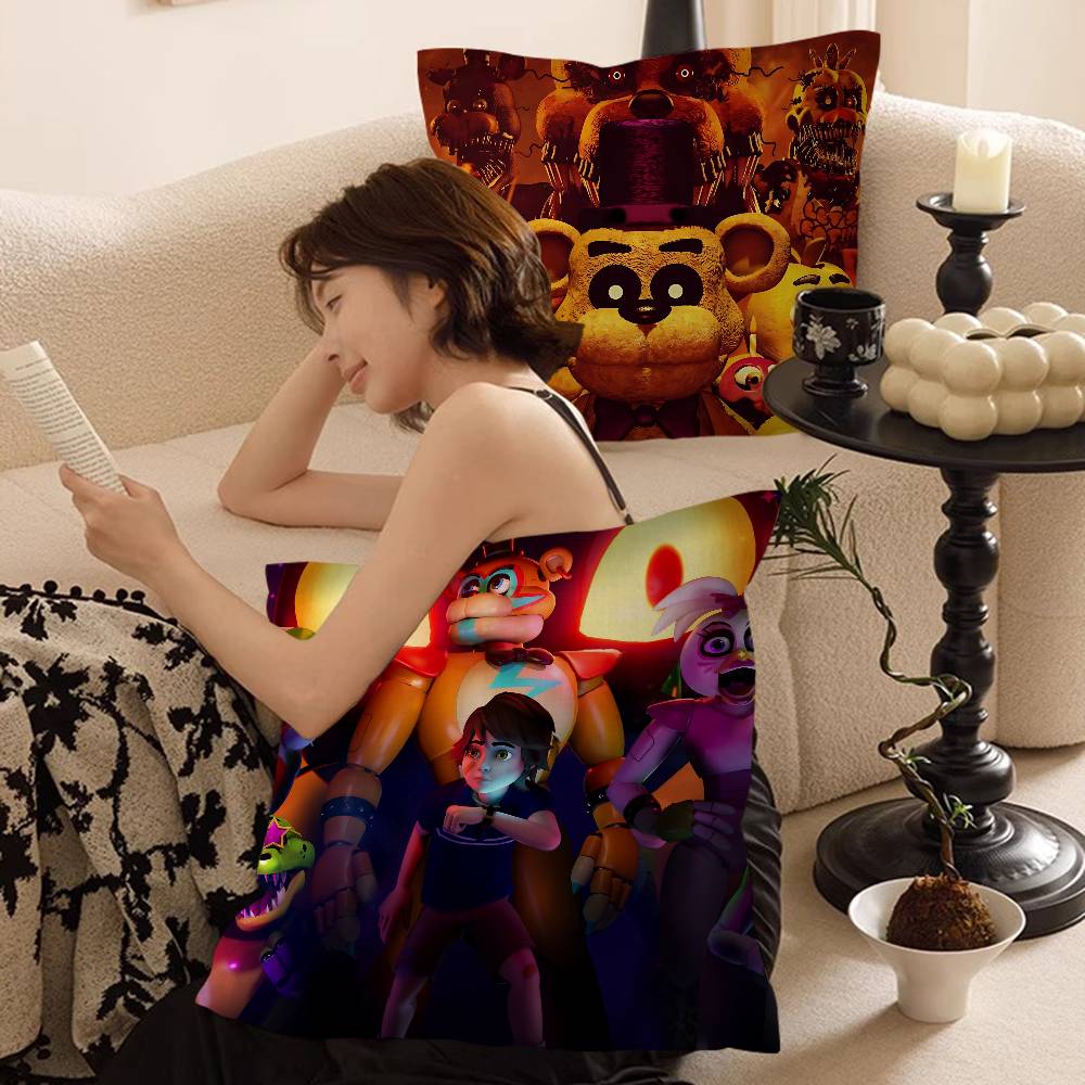 Five N-Nights At F-Freddys Fashion Maple Design Cushion Cover Happy Autumn Harvest Decor Holiday Decorati Pillow Cover