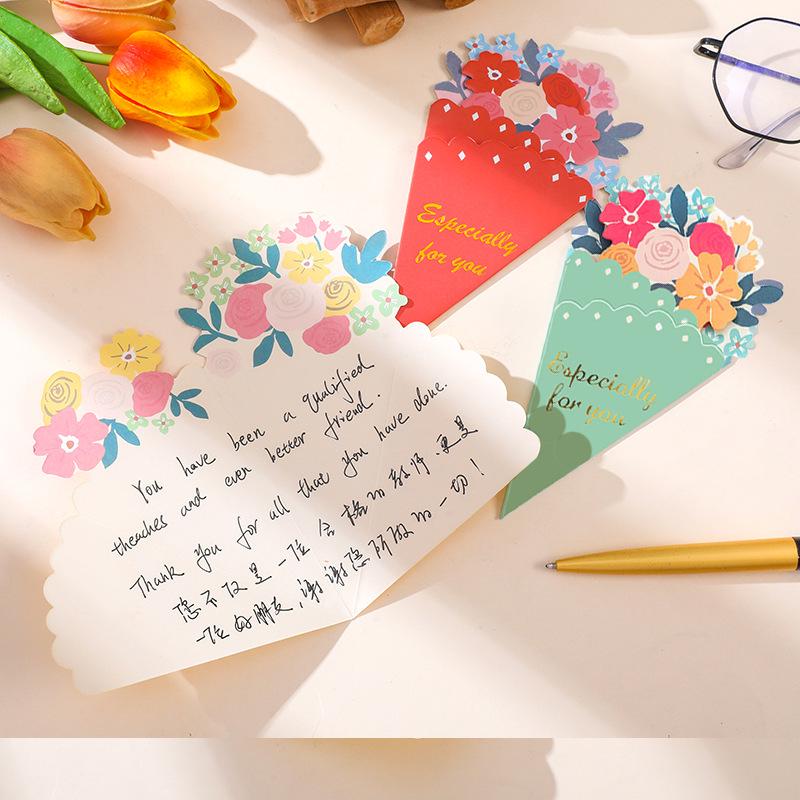 Father's Day 3D Flower Greeting Card for Birthday or Teacher's Day