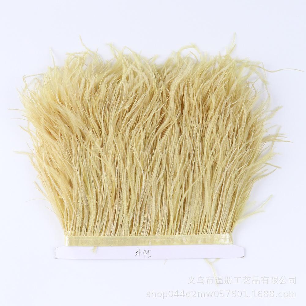Color 10-15Cm Ostrich Hair Cloth Edge 53 Colors Wedding Clothing Accessories Diy