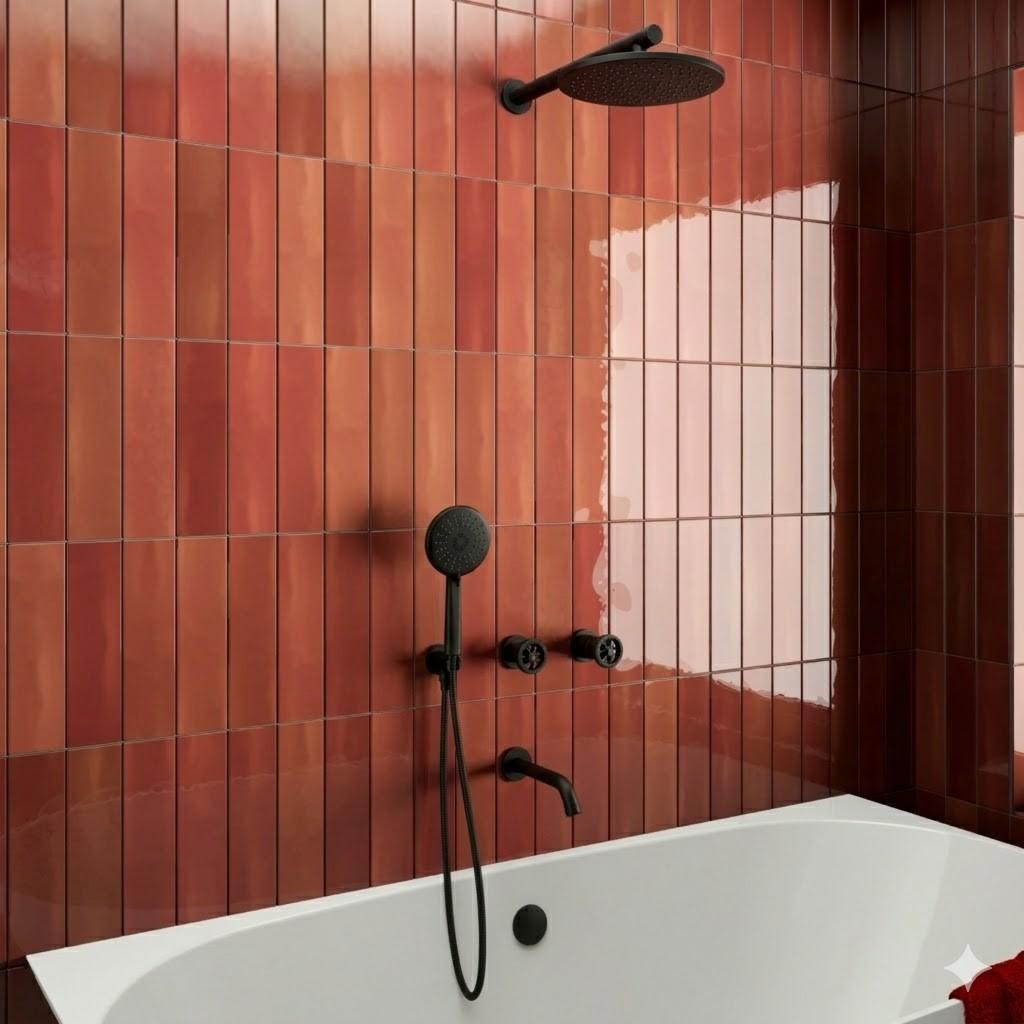 Bateria Wannowo-Natryskowa Podtynkowa Z Zest. Natrysk. Czarny Muro Laveo