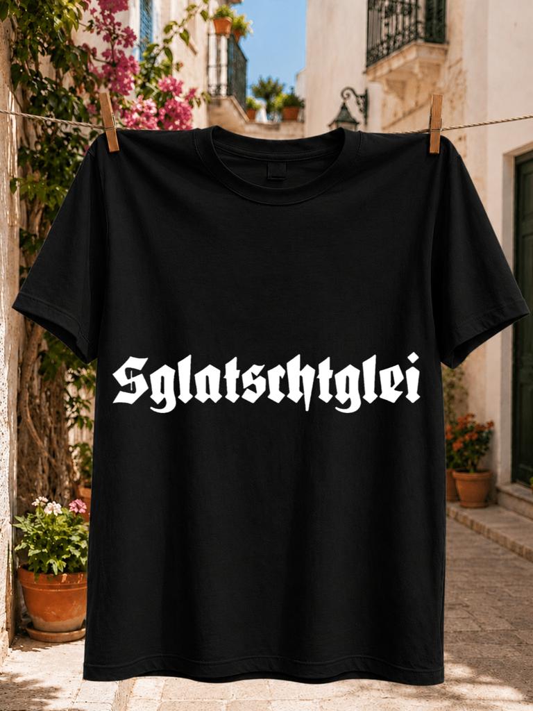 Sglatschglei Graphic Single Letter Word In A Stark Minimalist Gerunisex Typography Design Unisex All Unisex All Tshirt
