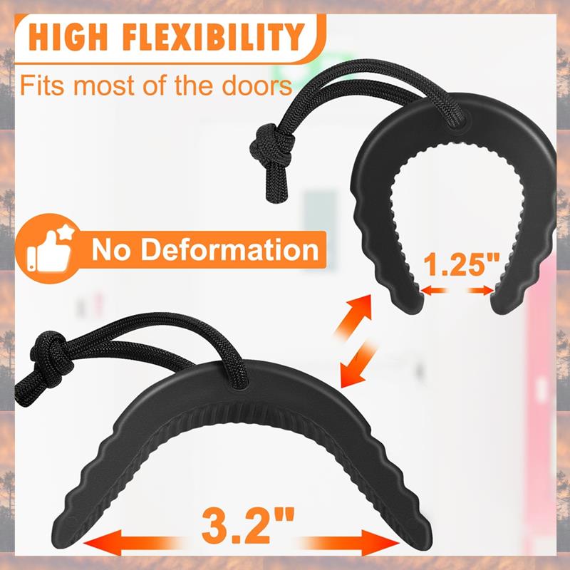 2025 Trend 4 Pack First Responder Door Stops Door Jam For Law Enforcement Door Stoppers Wedge Door Stopper Black