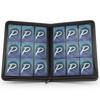 PAKESI Star Card Card File 9 Pockets Holds 360 Cards PU Card Sheet Collect Star Cards and Other Cards Star Card Collection File (Black)