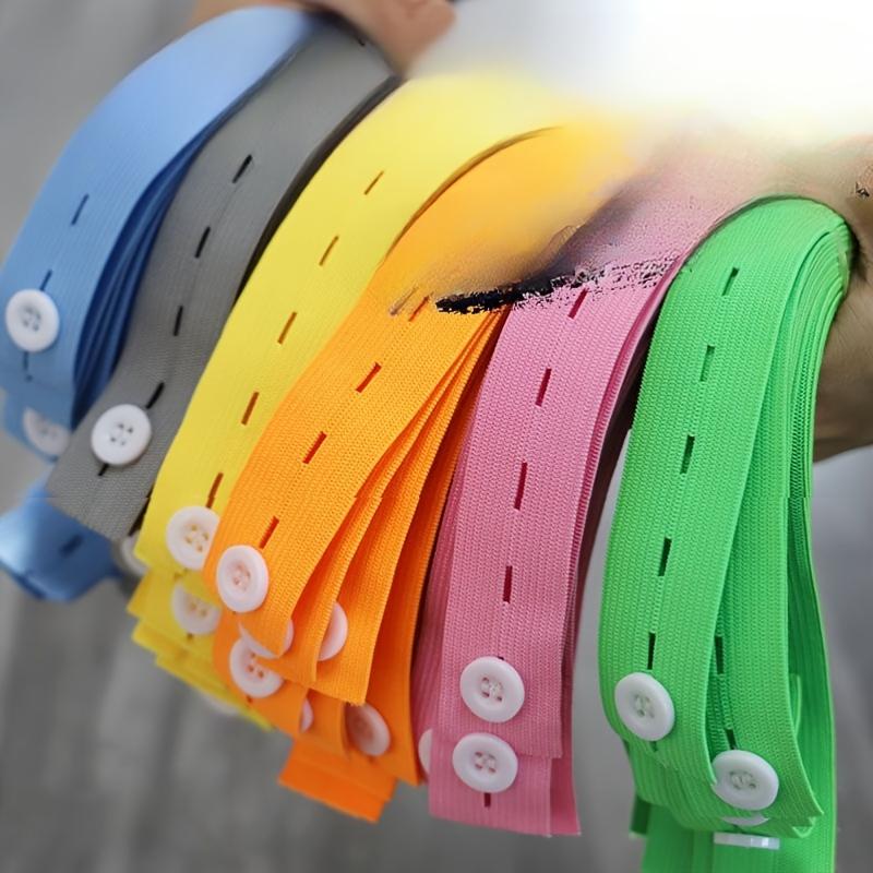 DIY Sewing Accessories Button Hole Knit Elastic Bands Ribbon Tape Colorful White Black Wire Webbing