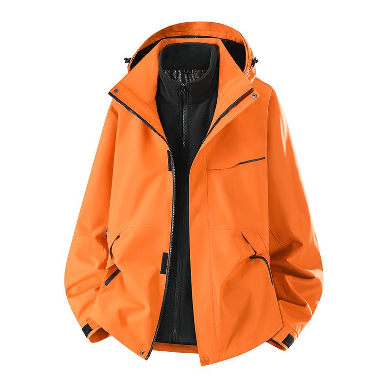 New Three-in-one Jacket for Autumn and Winter Outdoor Waterproof Windproof Mountaineering Suit Men's and Women's Work Jacket