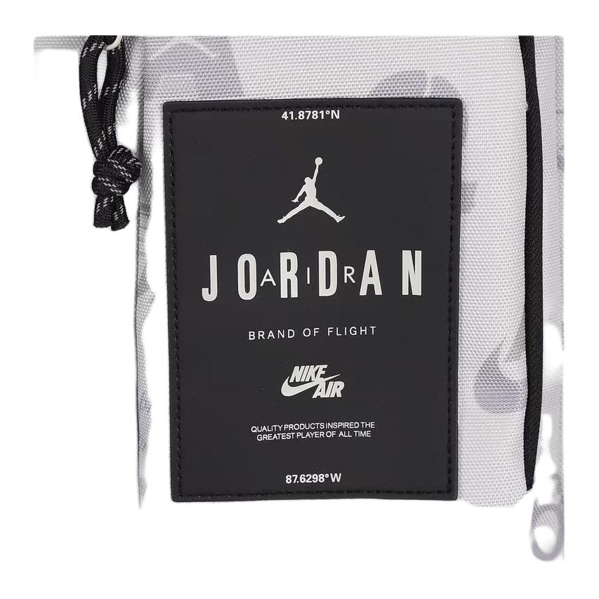 Jordan Logo Reißverschluss Polyester Rucksack Unisex Rucksack Weiß FV2566-012