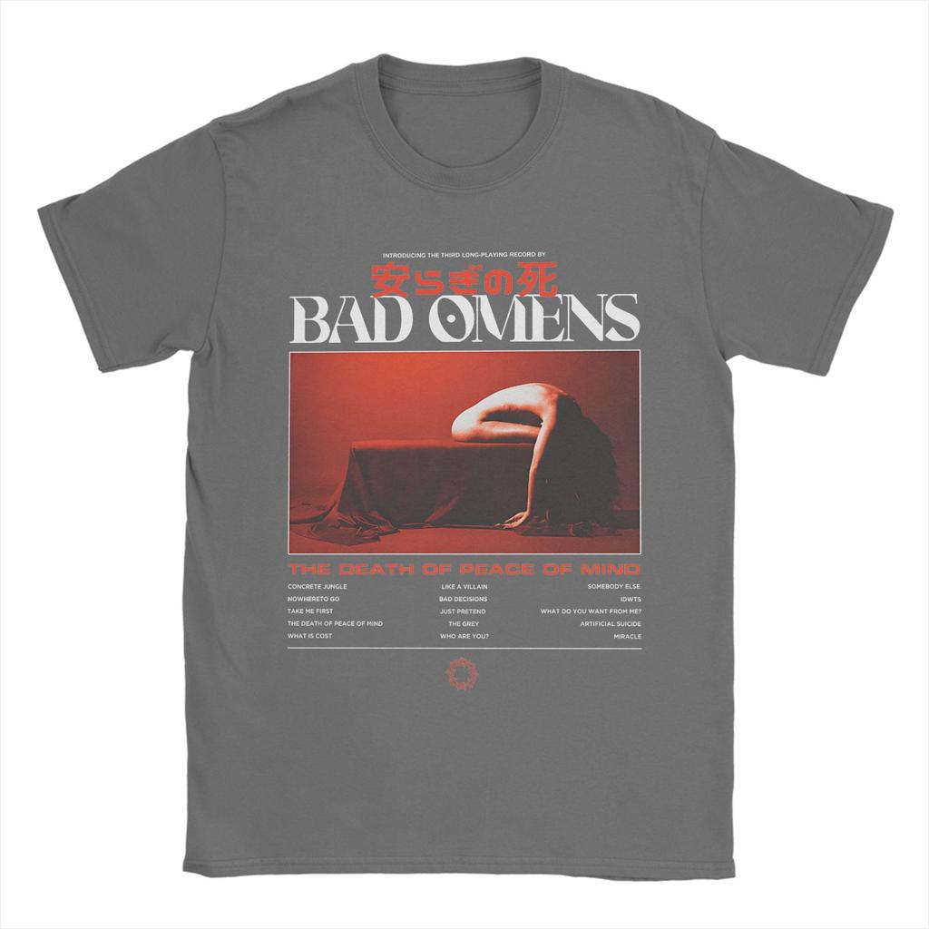Bad Omens Band TShirt Summer Cotton T Shirts For Male Popular Casual Tee Shirt ShortSleeve Vintage Top Tees