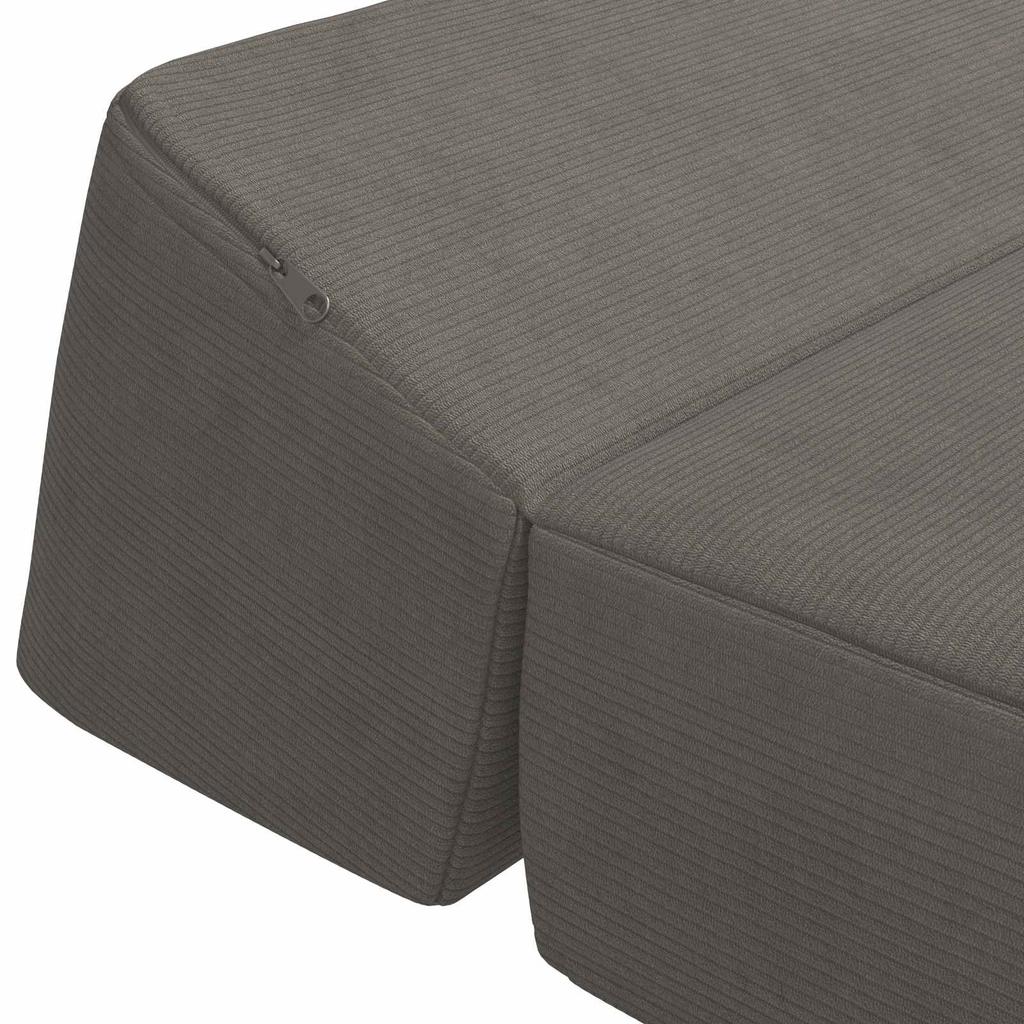 Folding Sofa Bed Light Grey 60 x 70 x 41 cm Fabric