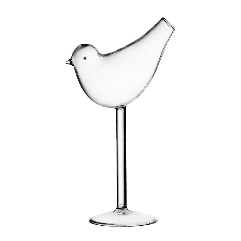 Creative Cocktail Glass - Mushroom/Swan/Heart/Octopus/Fish Design Cocktail Glass, Novelty Drink Cup for KTV Bar Night Party