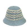 Striped Hollow Fisherman Hat for Women Breathable Spring and Summer Sun Protection Hat Sun Protection Hat