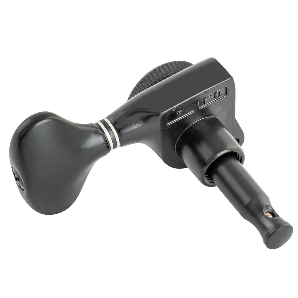 Musiclily Pro L3R3 Locking Tuners for Electric and Acoustic Black Buttons Guitars, Y-Style