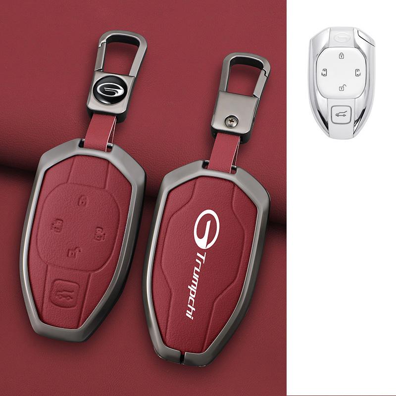 Interior Mouldings Car Zinc Alloy Leather Key Cover Case For GAC New Energy Trumpchi 2021 Empow J11 J12 J13 J14 J15 J16 GS8 Keyc
