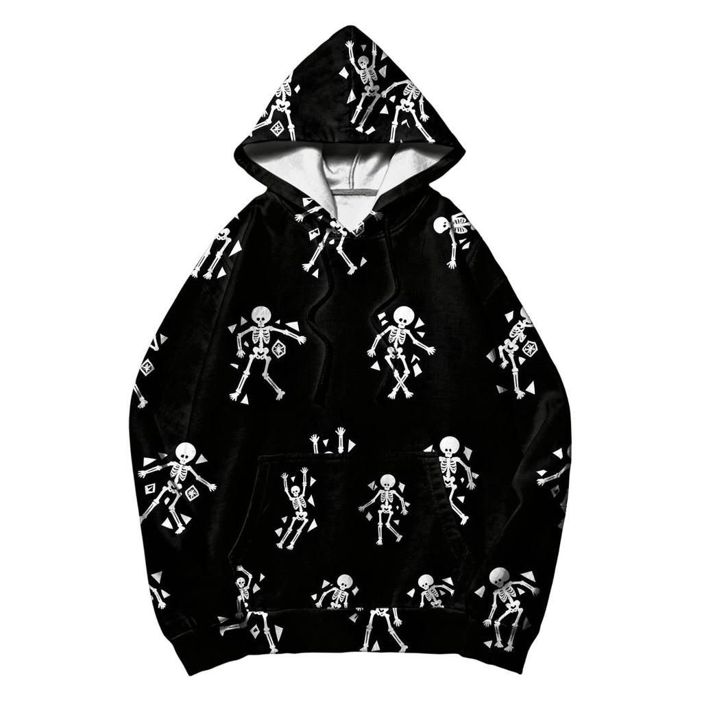 Damenmode Halloween-Print Kapuzenpullover