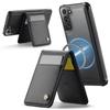 For Samsung Galaxy S21+ 5G Leather Back Cover Magnetic Case JEEHOOD J06 Phone Case with Card Bag RFID Blocking