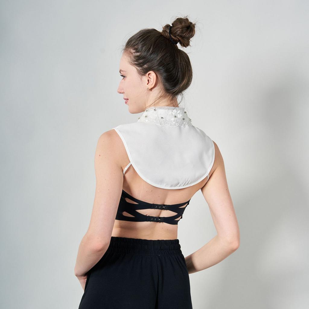Neck Collar and Age-defying Collar African Fabric Lace Collar De Perlas Mode Naturales Piedra Collar t Shirt for Clerical