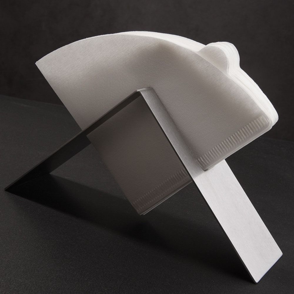 Stainless Steel Coffee Filter Holder V-Shaped Filter Paper Holder Kitchen