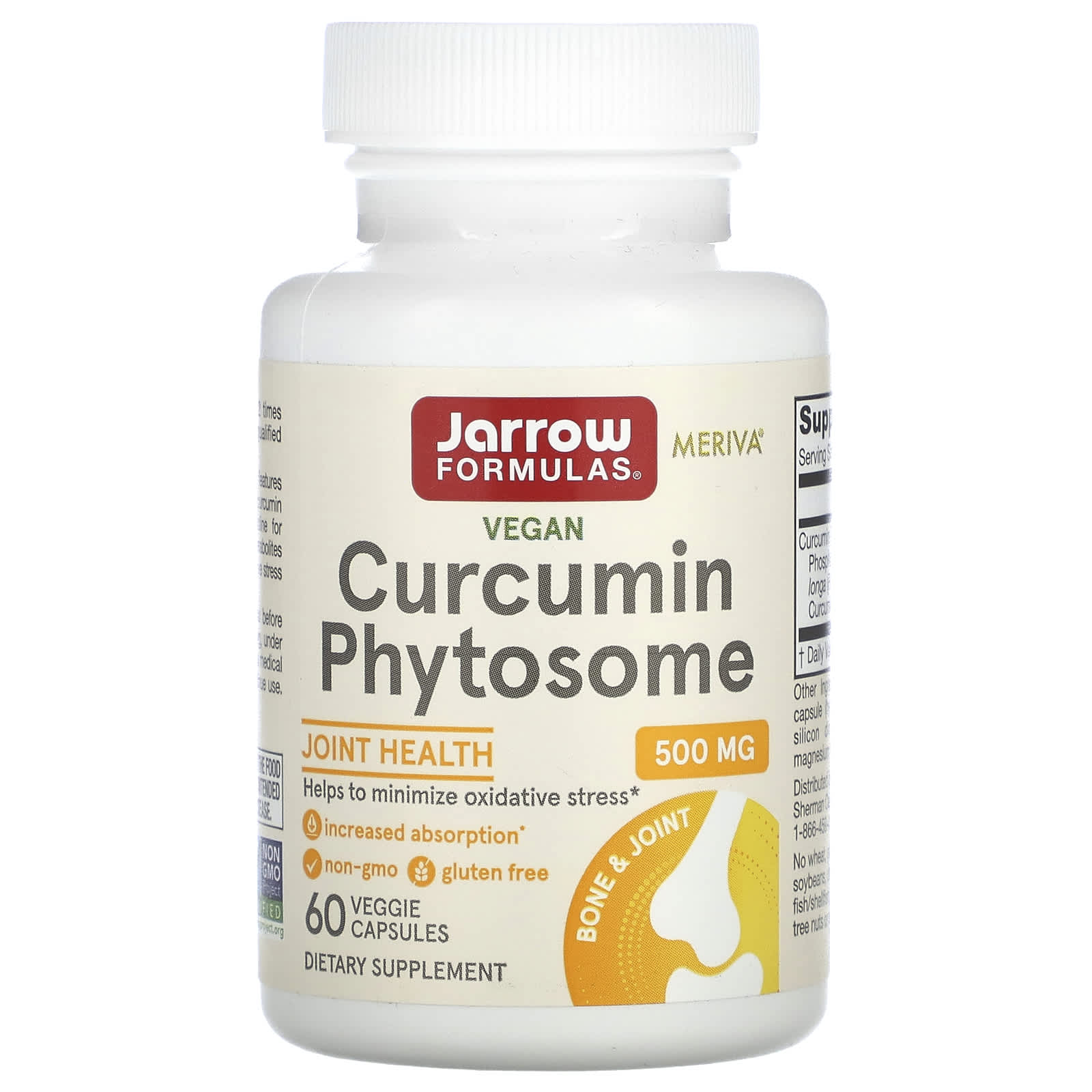 

Vegan Curcumin Phytosome, 500Mg, 60 Veggie Capsules