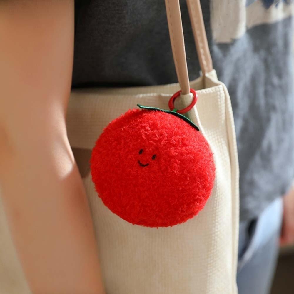 Blessing Bag Litchi Key Ring Soft Grape Key Chain Mini Fruit String Pendant  Women