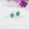 Natural Arizona Turquoise Stud Earrings, Turquoise Studs, Tiny Stud Earrings, 925 Sterling Silver Studs, Square Studs, Gift for Sister