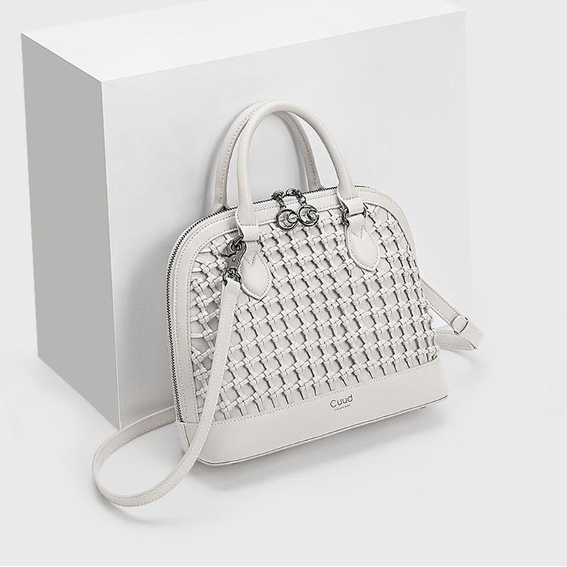 Genuine Leather for Women Real Leather Bag High-quality Shell Bag Women's Fashion Luxury Genuine Leather Weaving Bags