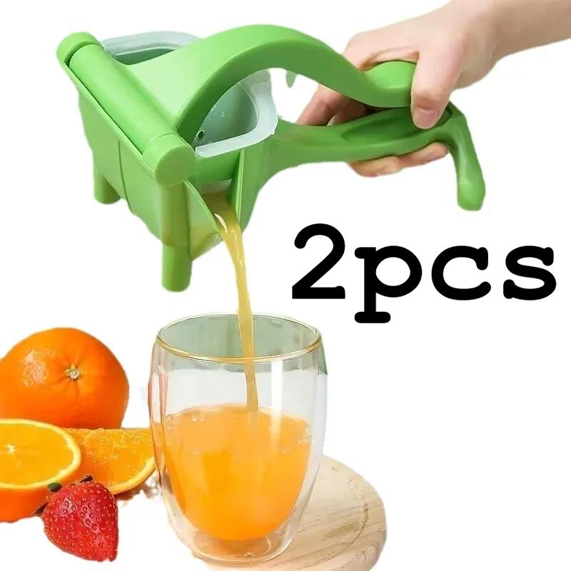2pcs/1pc, Manual Juicer Hand Press Citrus Juicer for Lemon Orange Small Home Kitchen Juice Extractor New Squeezer