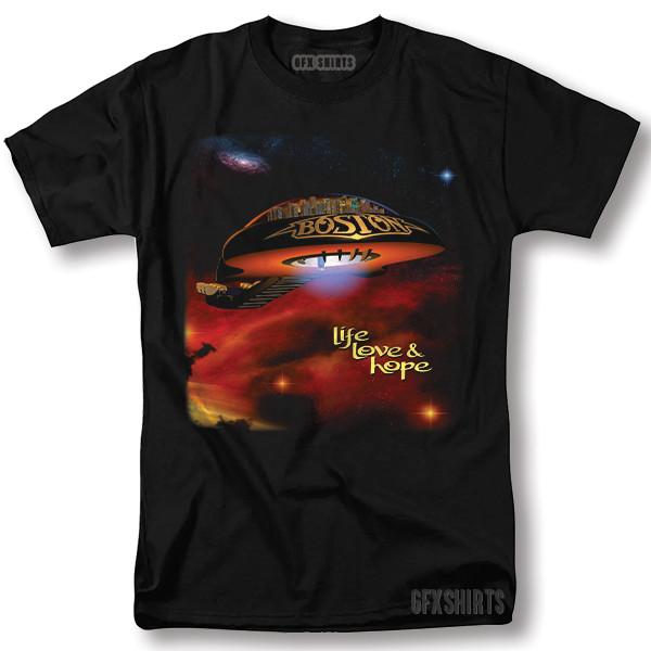 Boston Shirt Rock Concert Tour Merch Vntg Graphic Design T-Shirt Unisex T-Shirt L