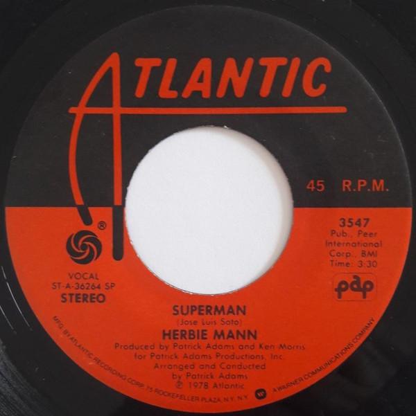 

7inch Record HERBIE MANN - Superman 3547 Atlantic 1979 US Soul/Funk Used