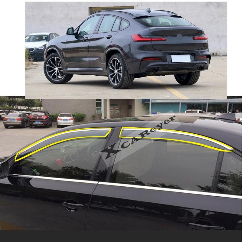 For BMW X4 G02 Car Body Styling Sticker Plastic Window Glass Wind Visor Rain/Sun Guard Vent Parts