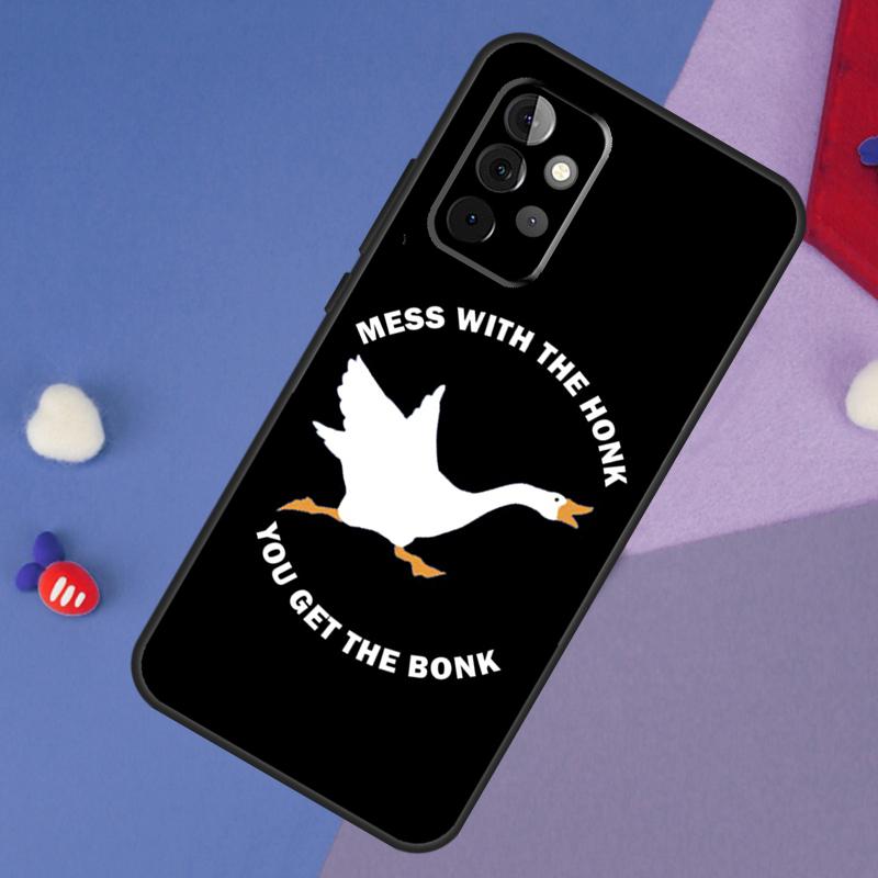 Duck Goose Honk Bonk Funny Meme Case For Samsung Galaxy A52 A53 A33 A13 A34 A54 A14 A35 A55 A15 A56 A36 A26 A16 A06 A22 A32