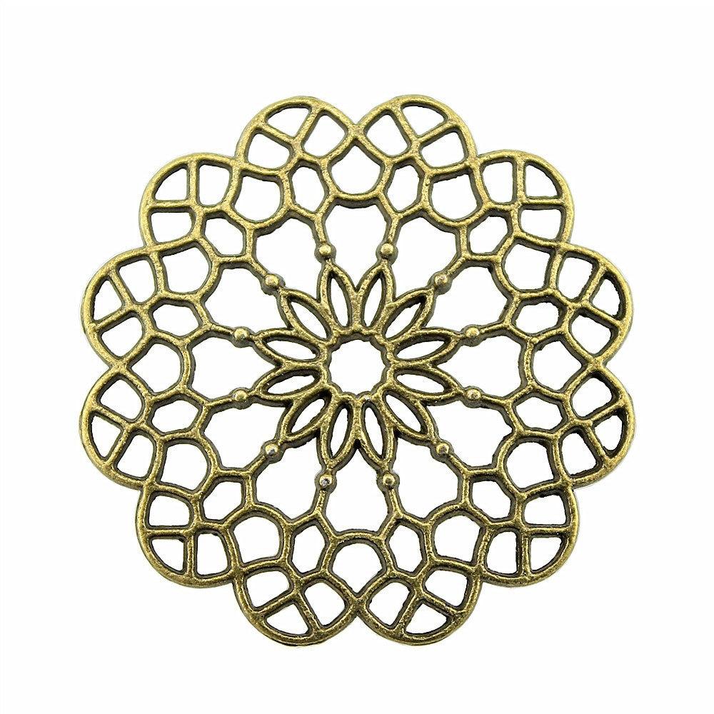 

2 шт., подвески с большим мотивом, компоненты ювелирных изделий, аксессуары, античная бронза, цвет цинкового сплава, 38X38 мм