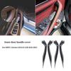 4X Carbon Fiber Door Panel Handle Pull Interior Trim Cover For BMW G30 520i 530i