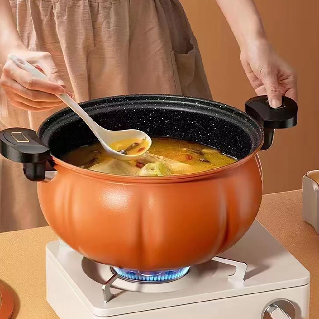 Medical Stone Soup Pot Large Capacity Excellent Sealing Saucepan Anti Scald Silicone Cover Multi