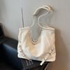 Commuter retro large-capacity bag women's new casual versatile shoulder bag college student tote bag