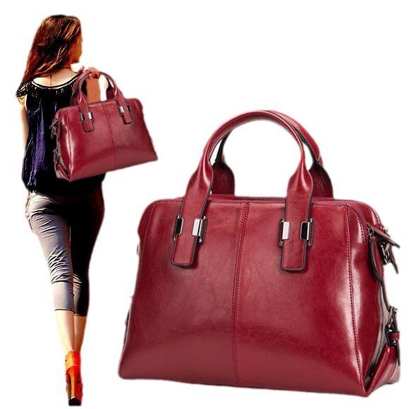 New European and American Fashion Genuine Leather Women's Bag Simple and Versatile Cowhide Crossbody Bag Handbag Large Bag