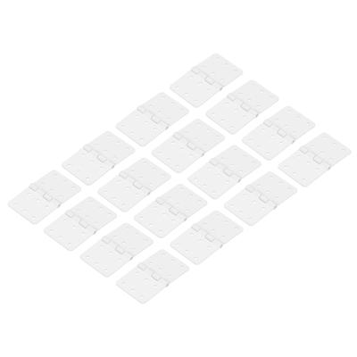 Uxcell RC Hinge 1.1" X 0.6" Adjustable Square Plastic Loose-Leaf for Model Airplane Remote Control Airplane Wing Parts (16 Pieces)