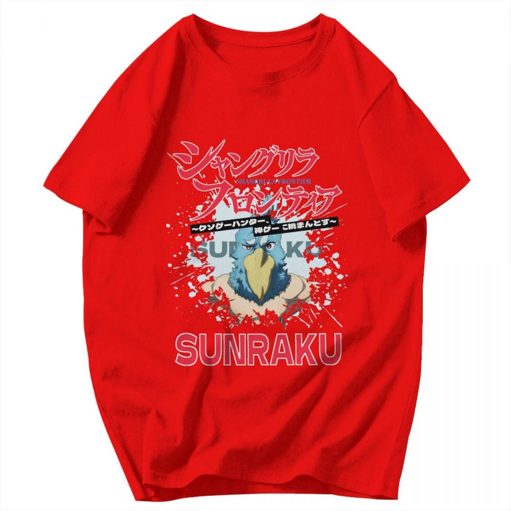 T-shirt da uomo Shangri La Frontier Anime Estate Y2K Grafica Qualità Abbigliamento Unisex T-shirt