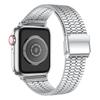 Pasek do zegarka Apple Watch Series 40 mm 42 mm 44 mm 38 mm Luksusowy pasek do zegarka ze stali nierdzewnej do zegarka iWatch Ultra 9 8 7 6 5 4 3 2 1 SE Pasek ze składanym zapięciem 49 mm