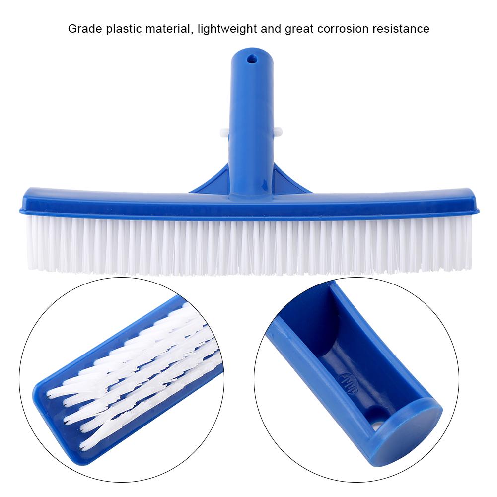 10 Inch Plastic Pool Brush for Cleaning Dirty Moss, Quality Plastic Material, Lightweight and Great Corrosion Resistance, Elastic and Hard Hair