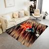 Football Player Action Area Rug Design for Study room Entryway Dining Room Balcony Antislip Carpet Decorate Offices Best for Christmas