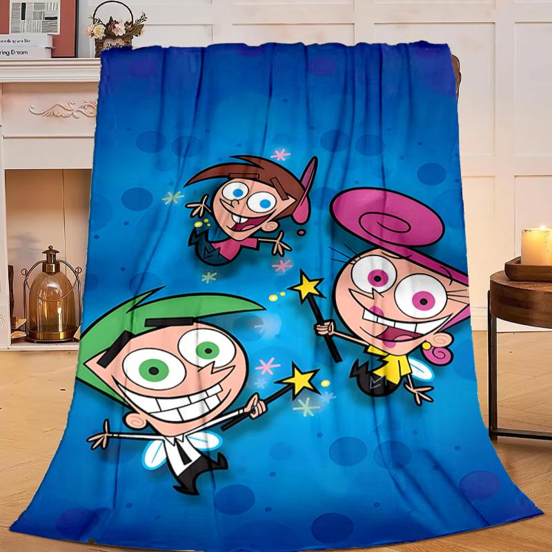 1PC Magical Friendship timmy Adventure Flannel Blanket Suitable for Both Men And Women, Soft Ideal for Beds And Sofa, Birthday Or Christmas Gift