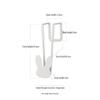 Cat-Shaped Wrought Iron Over-the-Door Hook - Nail-Free, Adhesive-Free 