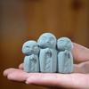 Statues de Bouddha Mignonnes Petites Sculptures de Bouddha Jizo Figurines Zen Ornements de Jardin Bouddhas Jizo Mini Statue de Bouddha Japonais